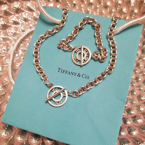 Tiffany & Co. Jewelry - Tiffany & Co. Silver Atlas Toggle NecklaceBracelet